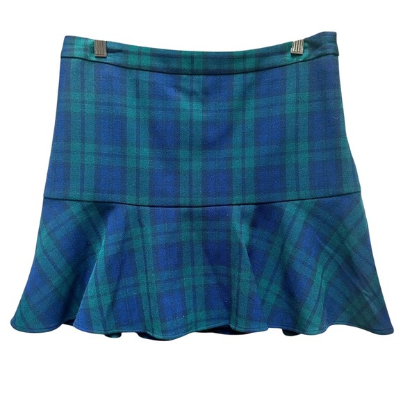 Vineyard Vines Skirt Blackwatch Flounce Mini Academia Preppy Minimalist Size 8 - Picture 2 of 6